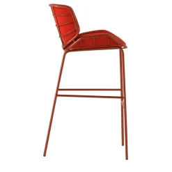 TrabA' Bar Stools<Skin Red Bar Stool By Giacomo Cattani