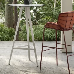 TrabA' Bar Stools<Skin Red Bar Stool By Giacomo Cattani