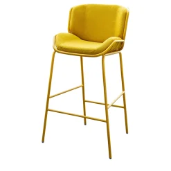 TrabA' Bar Stools<Skin Yellow Bar Stool By Giacomo Cattani