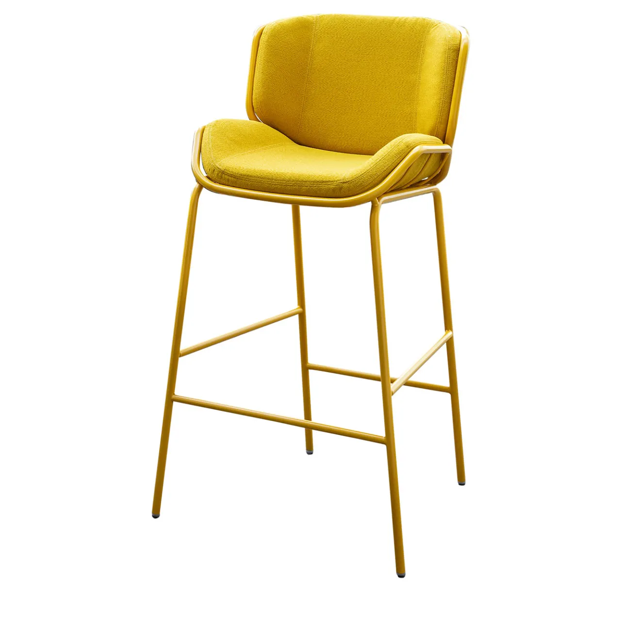 TrabA' Bar Stools<Skin Yellow Bar Stool By Giacomo Cattani