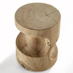 Riva 1920 Stools<Slalom solid cedar wood Stool #1