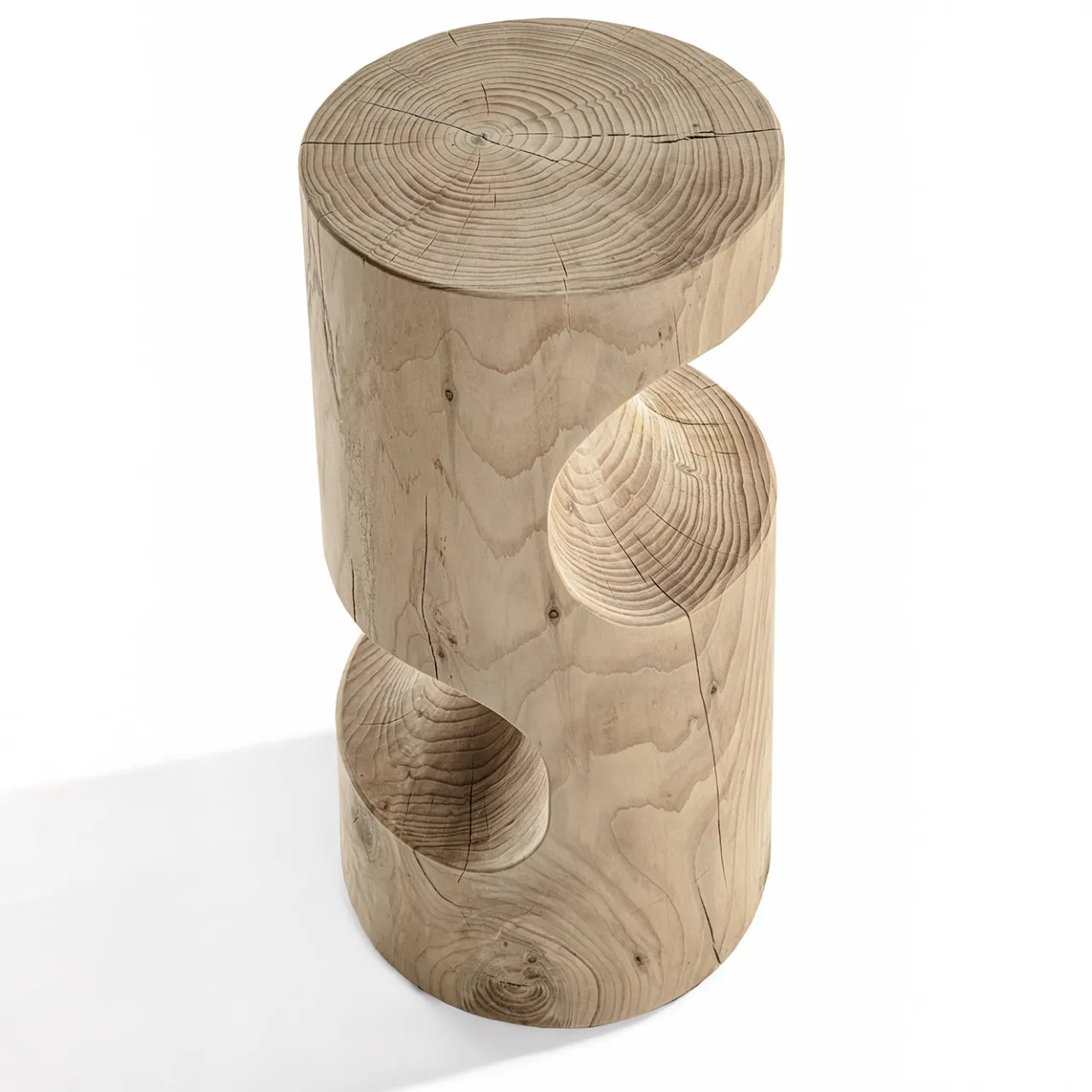 Riva 1920 Stools<Slalom solid cedar wood Stool #2