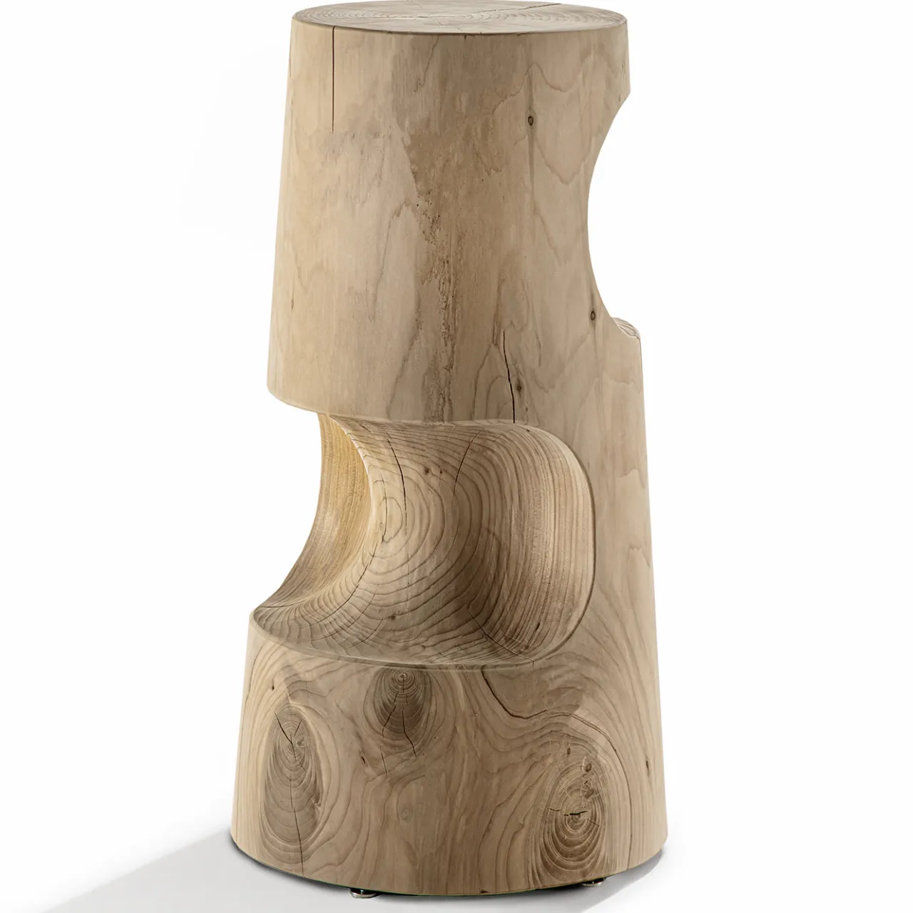 Riva 1920 Stools<Slalom solid cedar wood Stool #2