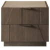 Bamax Nightstands<Slash Nightstand with Glass Top