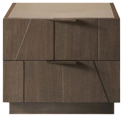 Bamax Nightstands<Slash Nightstand with Glass Top