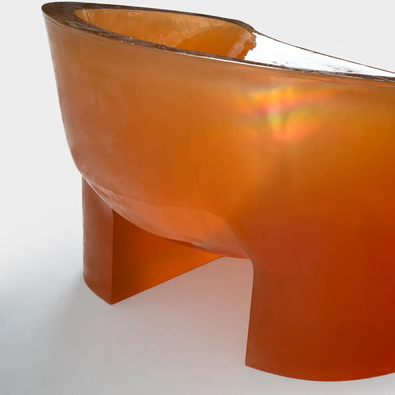 Delvis Unlimited Lounge Chairs<Slug Orange Rubber Lounge Chair