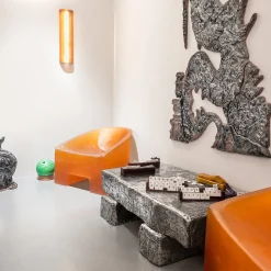 Delvis Unlimited Lounge Chairs<Slug Orange Rubber Lounge Chair