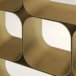 FROMM. Bookcases<Small Maktaba Gold Wall Unit