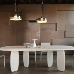 Morica Design Dining Tables<Soap Marmorino Unico Malva lacquered Dining Table