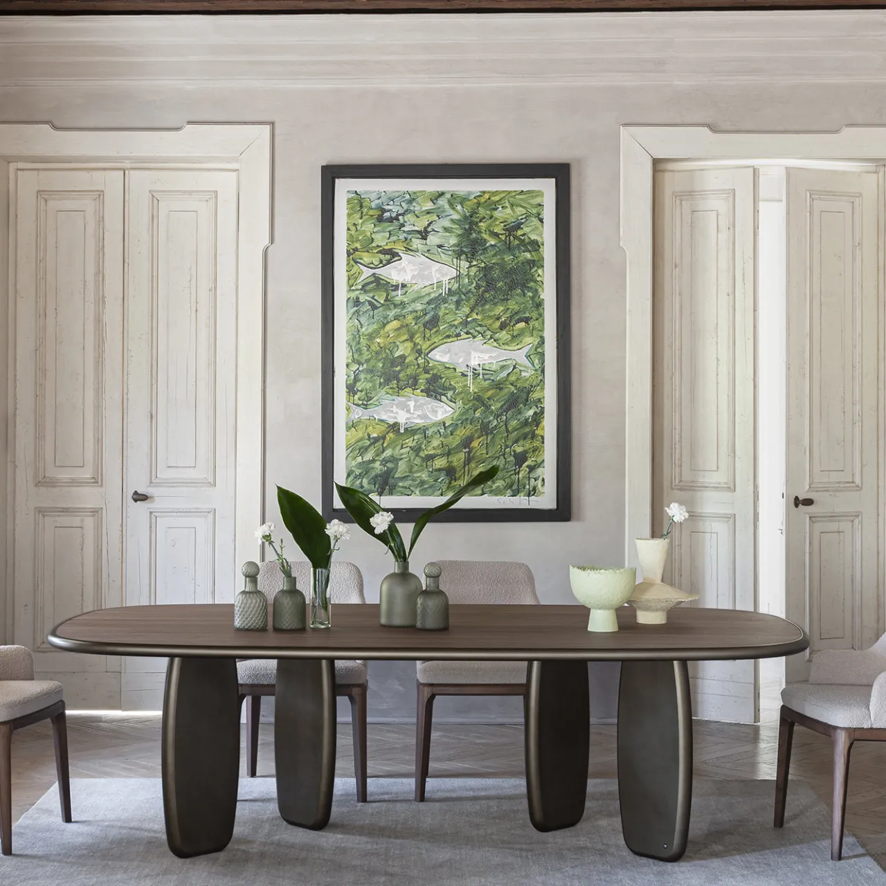 Morica Design Dining Tables<Soap Oxidized Bronze lacquered Dining Table
