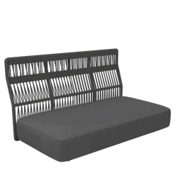 Talenti Outdoor Sofas & Benches<Sofa CX with Rope Backrest Dark Gray