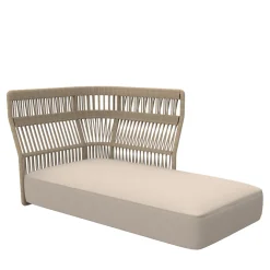Talenti Outdoor Sofas & Benches<Sofa Lounge Left with Rope Backrest Beige