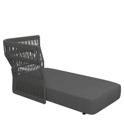 Talenti Outdoor Sofas & Benches<Sofa Lounge Right with Rope Backrest Dark Gray