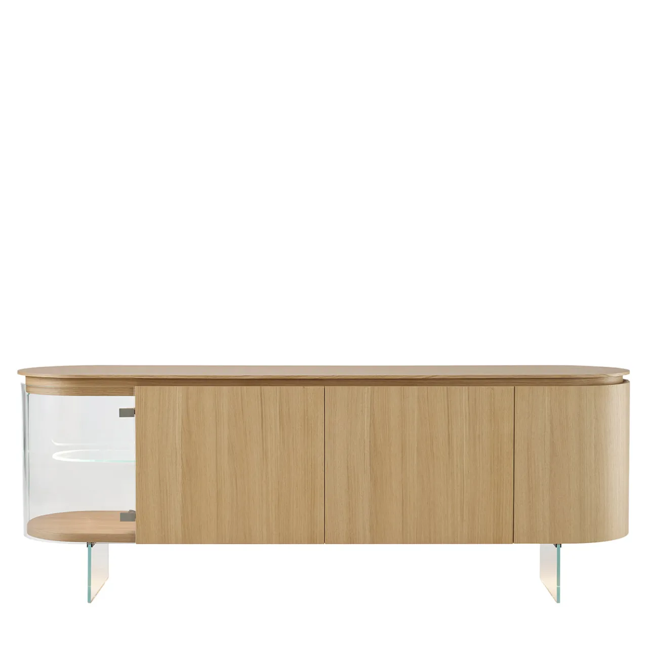 Modesign Sideboards Buffets<Soffio Beige Oak Wood Sideboard