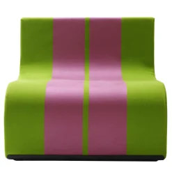 Poltronova Lounge Chairs<Sofo Green and Pink Armchair