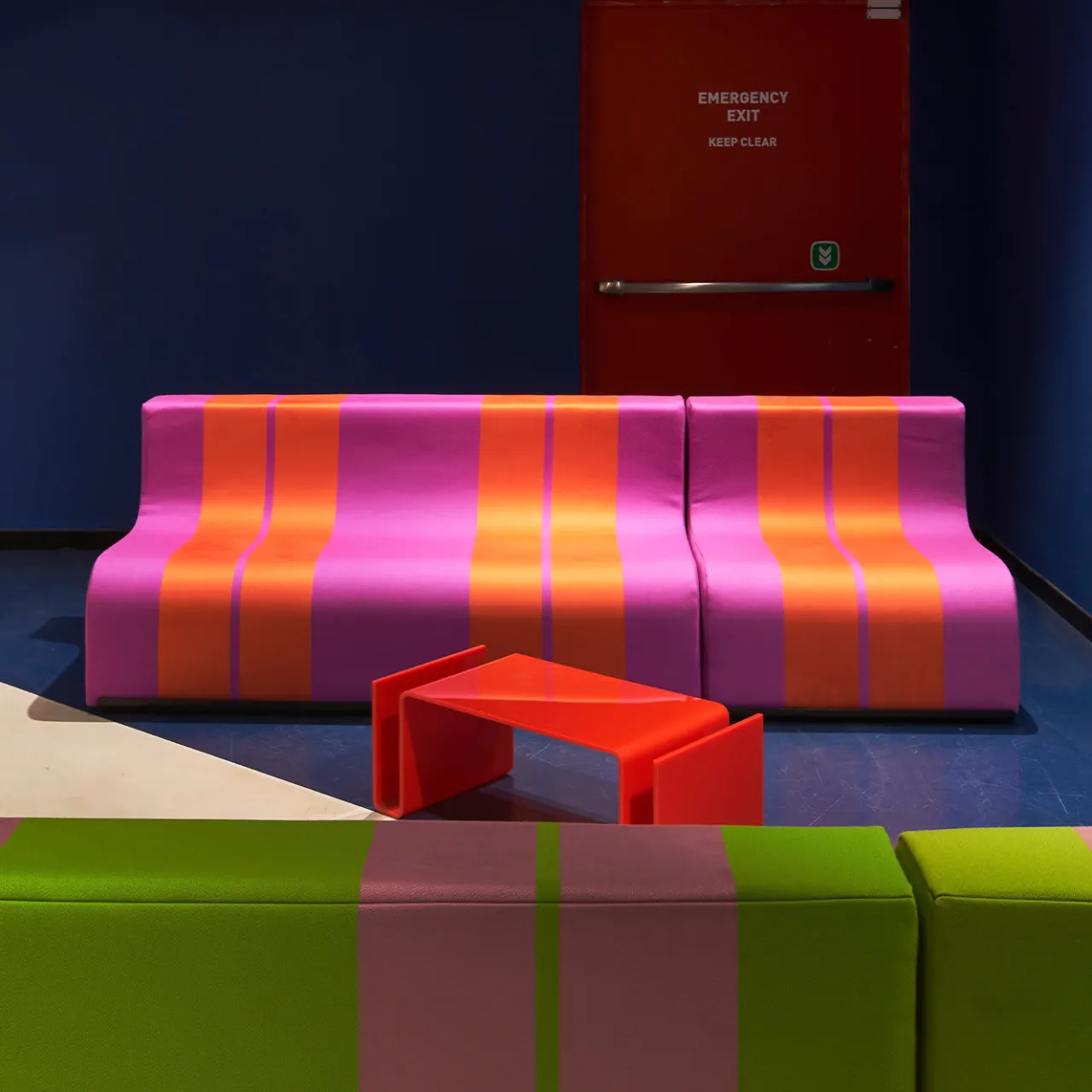 Poltronova Sofas<Sofo Purple and Red Sofa
