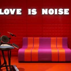 Poltronova Sofas<Sofo Purple and Red Sofa