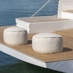 Villevenete Other Outdoor Furniture<Soft Cay beige fabric Outdoor Pouf