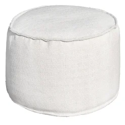 Villevenete Other Outdoor Furniture<Soft Cay White Fabric Outdoor Pouf