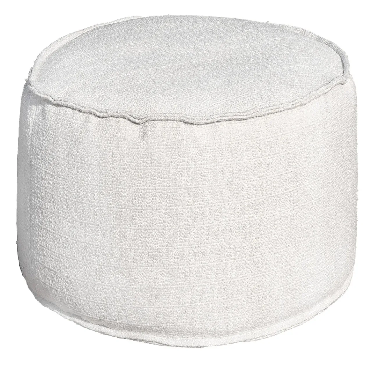 Villevenete Other Outdoor Furniture<Soft Cay White Fabric Outdoor Pouf