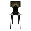 Fornasetti Chairs<Sole Black-Lacquered Wooden Chair
