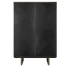 Arcari Arredamenti Cabinets<Solferino Canaletto walnut burnished anthracite black inlay door sideboard