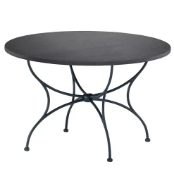 Dante Negro Outdoor Coffee Tables<Solivo Lava Stone & Wrought Iron Round Table