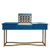 Artèpura Consoles<Sophia Blue Leather Console