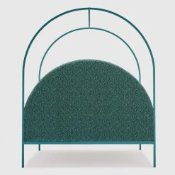 Lispi Beds<Sottiletto Green Iron Canopy Double Bed by Giulio Iacchetti