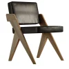 Giopagani Chairs<Souvenir Armless chair Black Leather