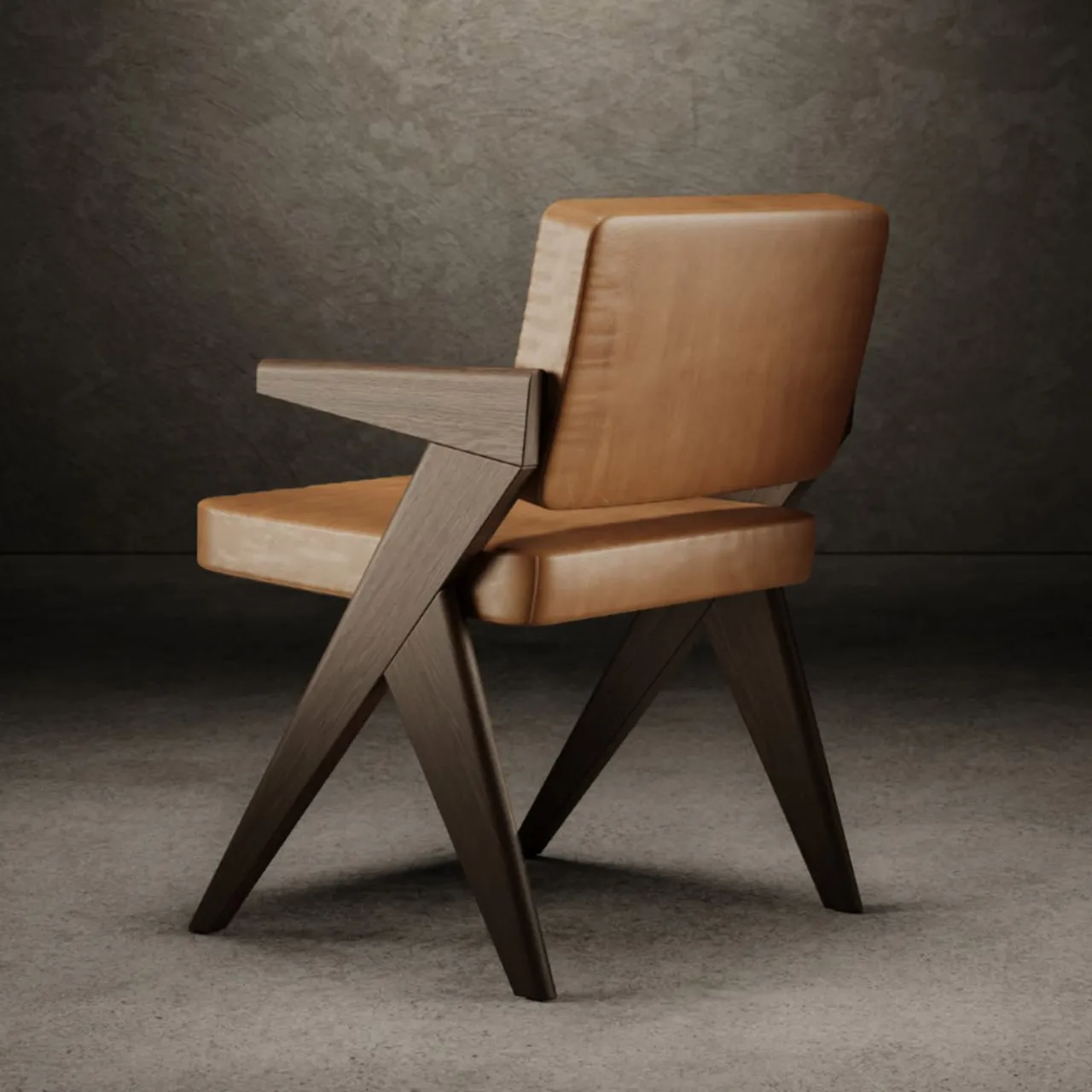 Giopagani Chairs<Souvenir Brown Leather Chair