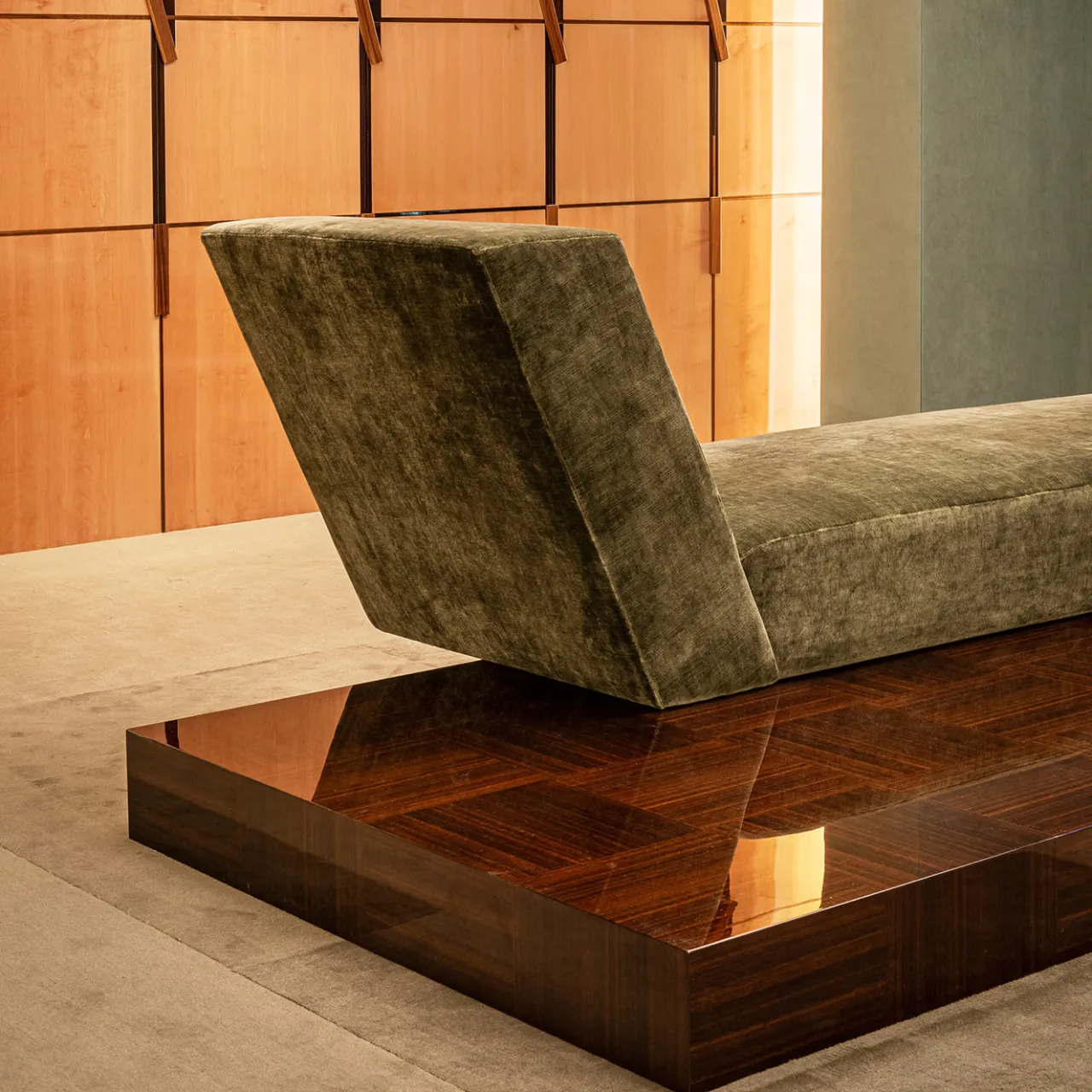 Fratelli Boffi Chaises<Sovrana Green Chaise Longue by Storagemilano