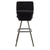 PuraVisione Bar Stools<SPACE CADET Black Bar Stool with Chrome Base