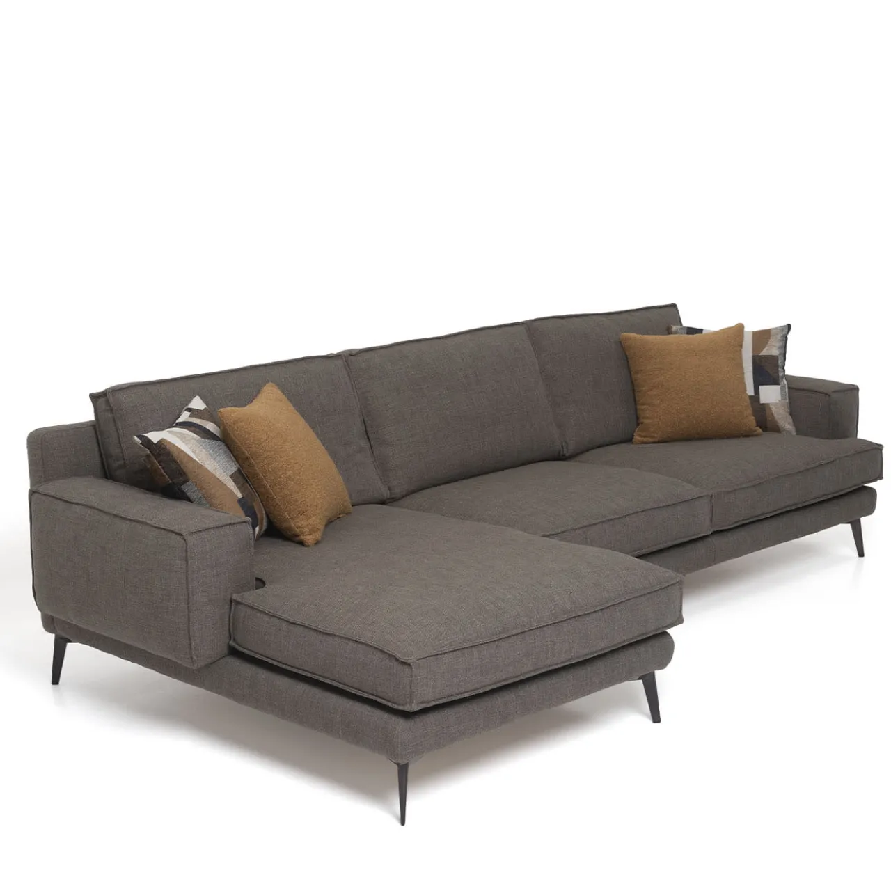 Mantellassi 1926 Sofas<Space dark gray sofa with chaise longue
