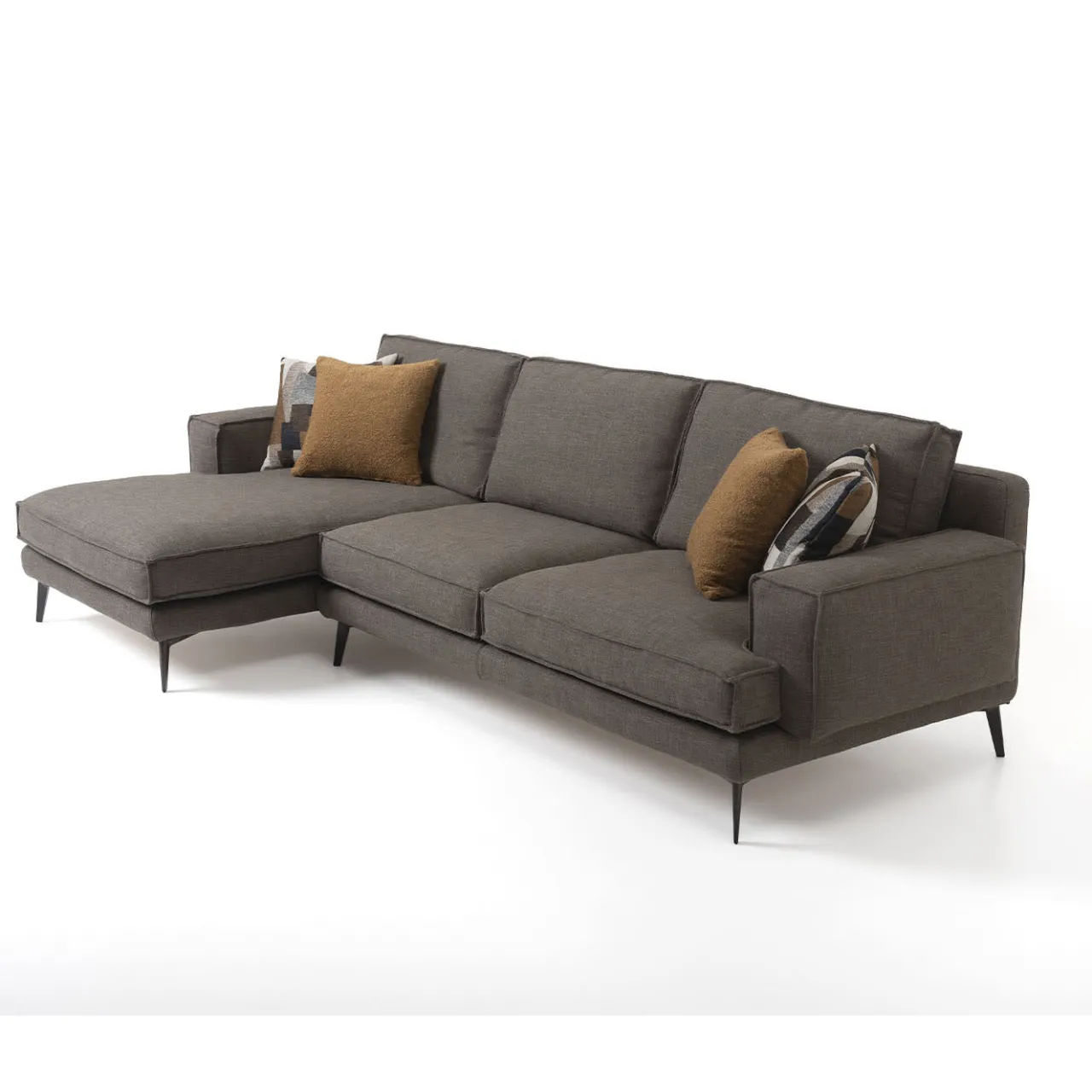 Mantellassi 1926 Sofas<Space dark gray sofa with chaise longue