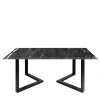 La Sartoria del Marmo by Lombardi Marmi Dining Tables<Sparviero Black Marquinia Dining Table