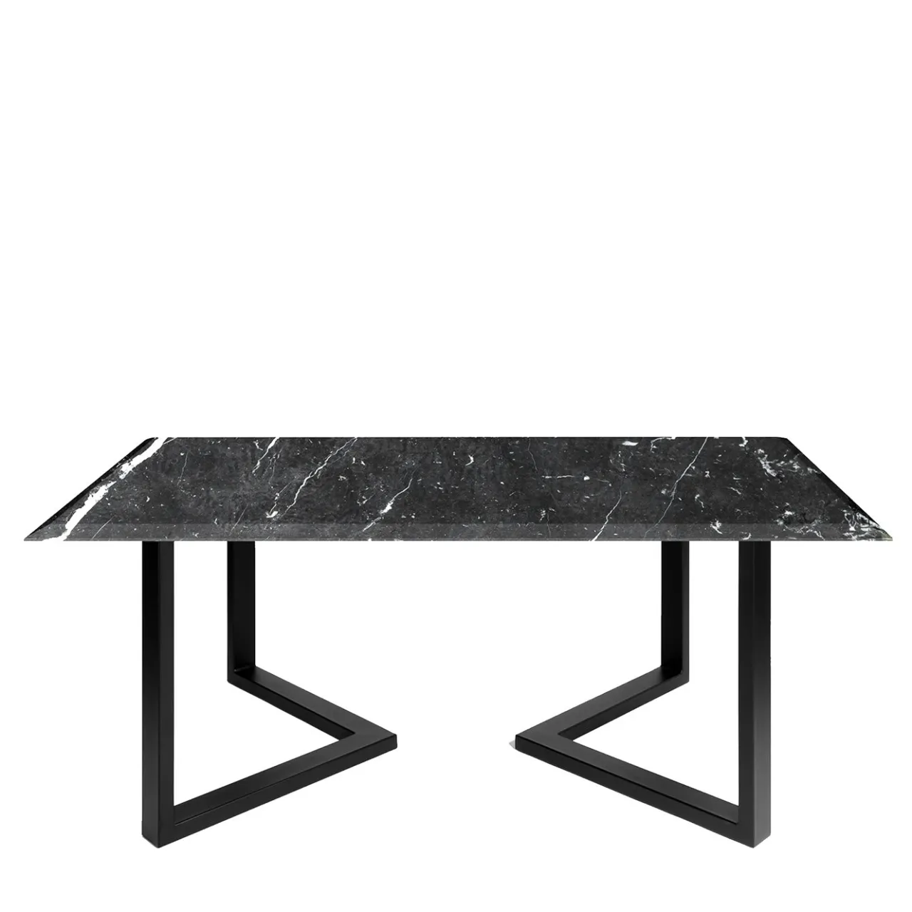 La Sartoria del Marmo by Lombardi Marmi Dining Tables<Sparviero Black Marquinia Dining Table