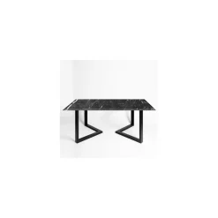 La Sartoria del Marmo by Lombardi Marmi Dining Tables<Sparviero Black Marquinia Dining Table