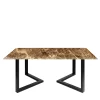 La Sartoria del Marmo by Lombardi Marmi Dining Tables<Sparviero Marron Emperador Dining Table