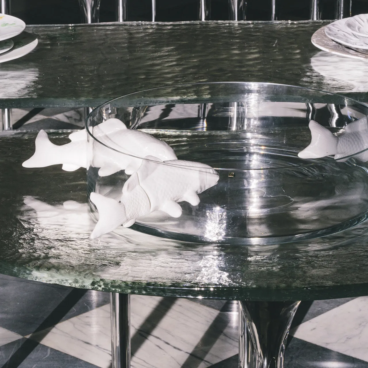 Glas Italia Nesting Tables<Specchio di Venere Low Coffee Table by Massimiliano Locatelli-CLS Architetti