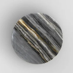 Etamorph Stools<Spira Calacatta Midnight Marble Stool