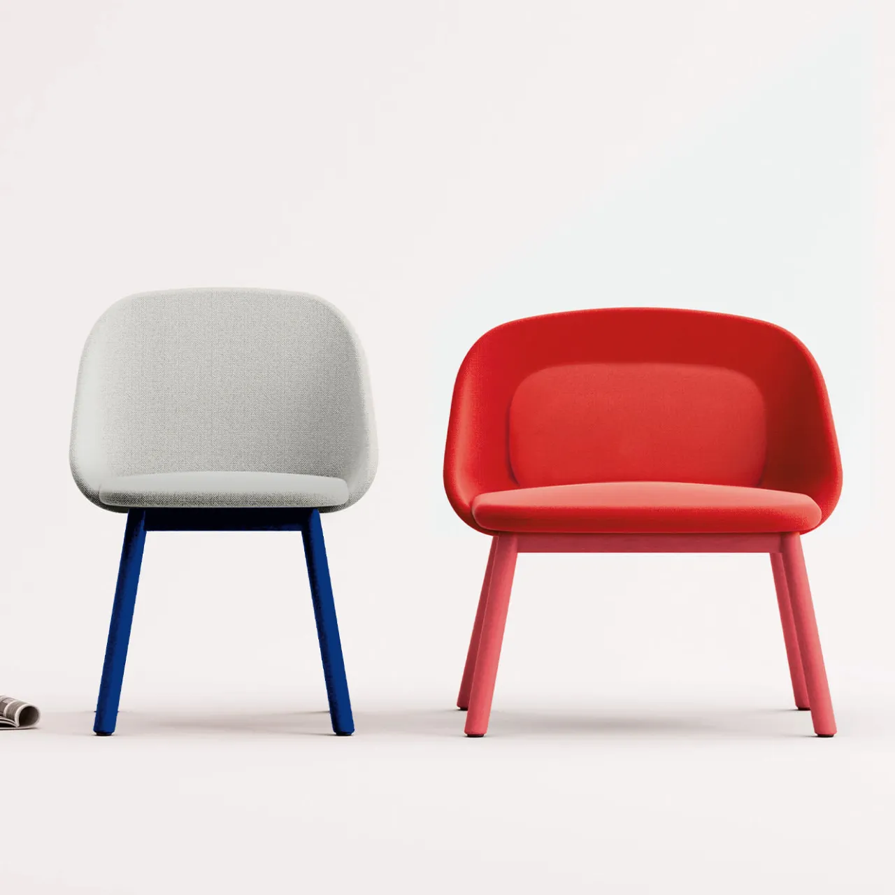 Billiani 1911 Lounge Chairs<Spoon Red & Pink Lounge Chair by Studio Pastina