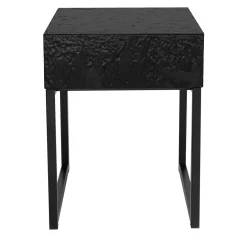Arkof Nightstands<Spring Bedside Table With Drawer Black by Fabrizio Contaldo
