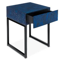 Arkof Nightstands<Spring Bedside Table With Drawer Blue by Fabrizio Contaldo