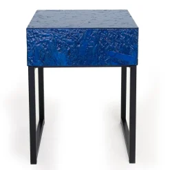 Arkof Nightstands<Spring Bedside Table With Drawer Blue by Fabrizio Contaldo