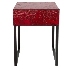 Arkof Nightstands<Spring Bedside Table With Drawer Red by Fabrizio Contaldo