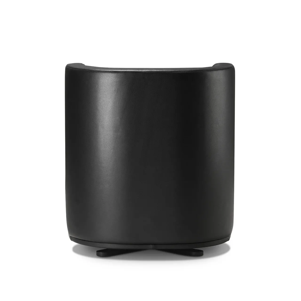 Ghidini 1961 Armchairs<Spritz Swivel Black Leather Armchair by Lorenza Bozzoli