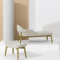 Billiani 1911 Chaises<Spy 664 Beige Chaise Longue by Emilio Nanni