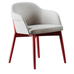 Billiani 1911 Armchairs<Spy 650 White and Red Armchair by Emilio Nanni