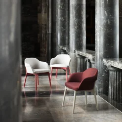 Billiani 1911 Armchairs<Spy 650 White and Red Armchair by Emilio Nanni